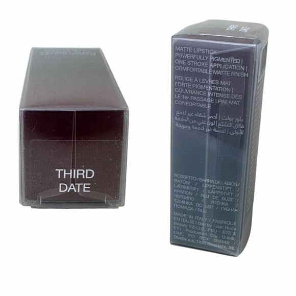 HUDABEAUTY Power Bullet Matte Lipstick Third Date Full Sz 3g Rare Authentic NIB - Picture 4 of 6